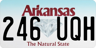 AR license plate 246UQH