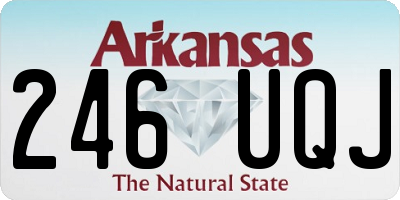 AR license plate 246UQJ