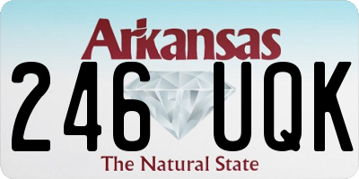 AR license plate 246UQK