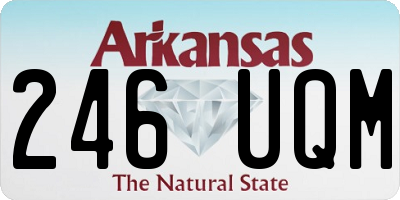 AR license plate 246UQM