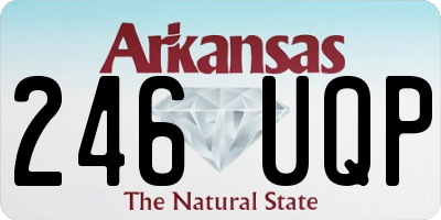 AR license plate 246UQP