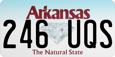 AR license plate 246UQS