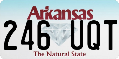 AR license plate 246UQT