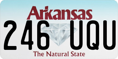 AR license plate 246UQU