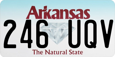 AR license plate 246UQV