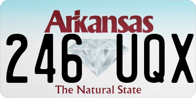 AR license plate 246UQX