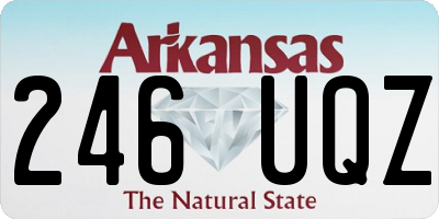 AR license plate 246UQZ