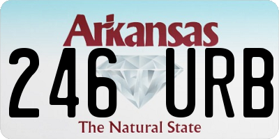 AR license plate 246URB