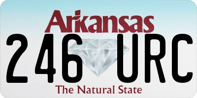 AR license plate 246URC