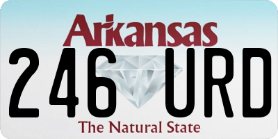 AR license plate 246URD