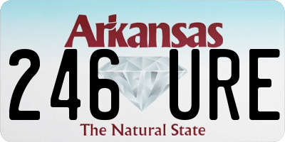 AR license plate 246URE