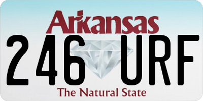 AR license plate 246URF