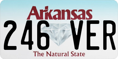 AR license plate 246VER