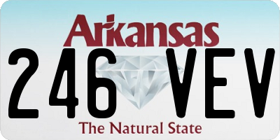 AR license plate 246VEV