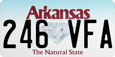 AR license plate 246VFA