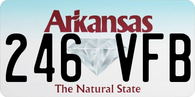 AR license plate 246VFB