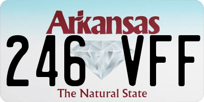 AR license plate 246VFF