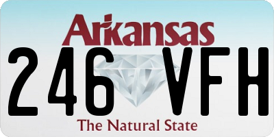 AR license plate 246VFH
