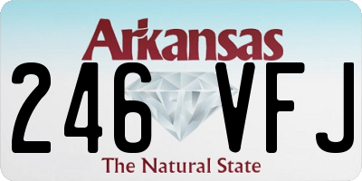 AR license plate 246VFJ