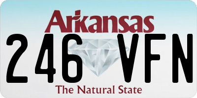 AR license plate 246VFN