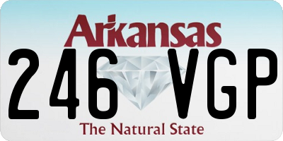 AR license plate 246VGP