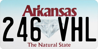 AR license plate 246VHL