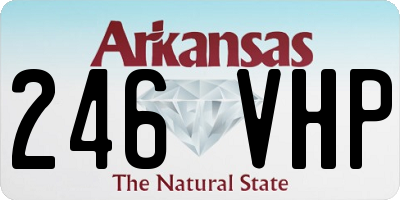 AR license plate 246VHP