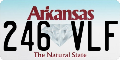 AR license plate 246VLF