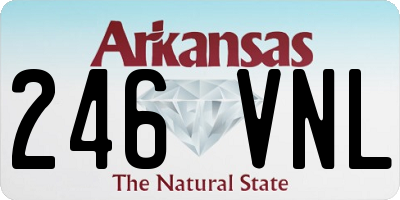 AR license plate 246VNL