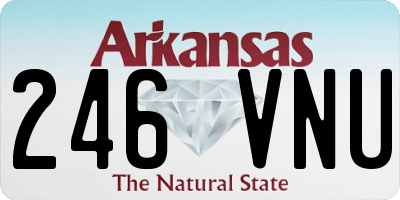AR license plate 246VNU