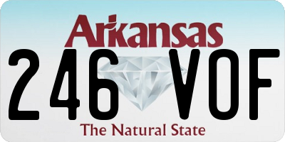 AR license plate 246VOF
