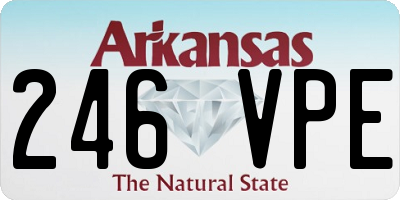 AR license plate 246VPE
