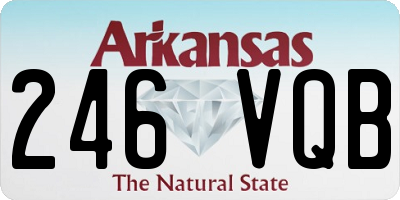 AR license plate 246VQB