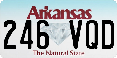 AR license plate 246VQD