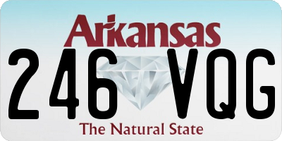AR license plate 246VQG