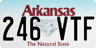 AR license plate 246VTF