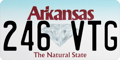 AR license plate 246VTG