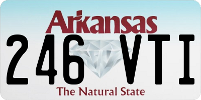 AR license plate 246VTI