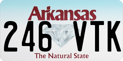 AR license plate 246VTK