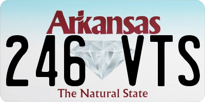 AR license plate 246VTS