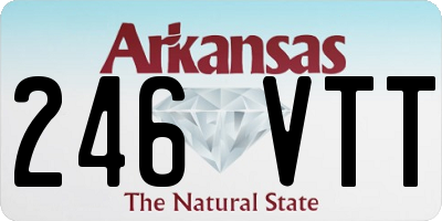 AR license plate 246VTT