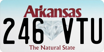 AR license plate 246VTU