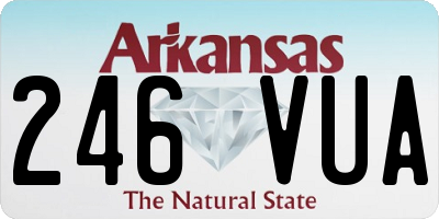 AR license plate 246VUA