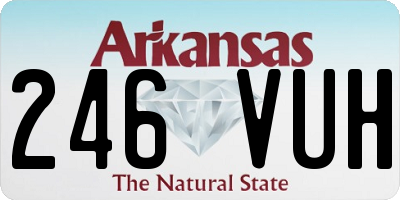 AR license plate 246VUH