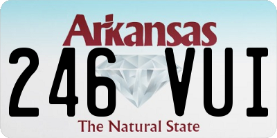 AR license plate 246VUI