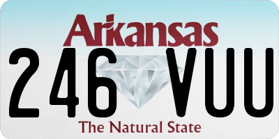 AR license plate 246VUU