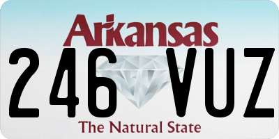 AR license plate 246VUZ