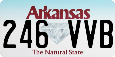 AR license plate 246VVB