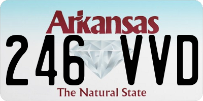AR license plate 246VVD