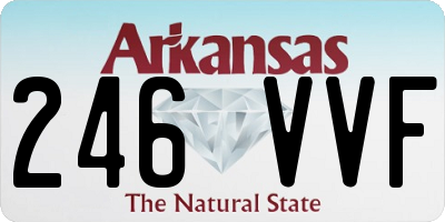 AR license plate 246VVF